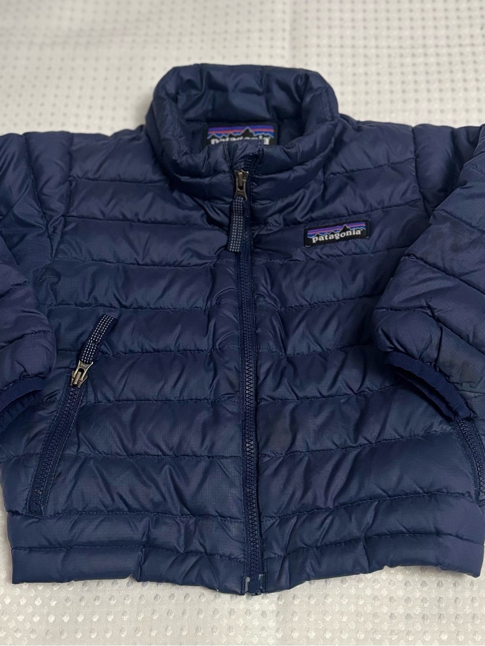 Patagonia Kids Navy Quilted Puffer Jacket